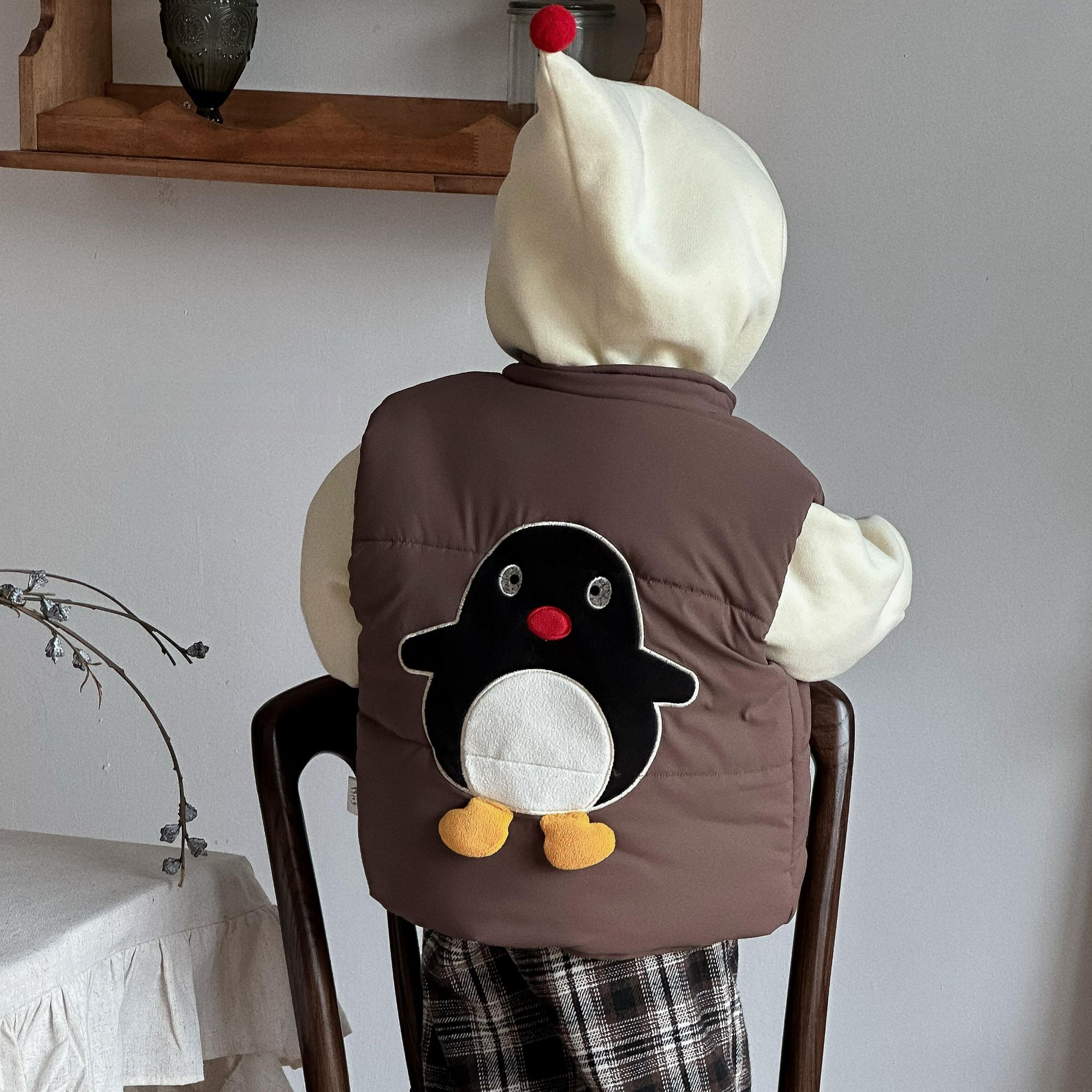 婴童男宝秋冬加绒保暖加厚分体套装时尚可爱