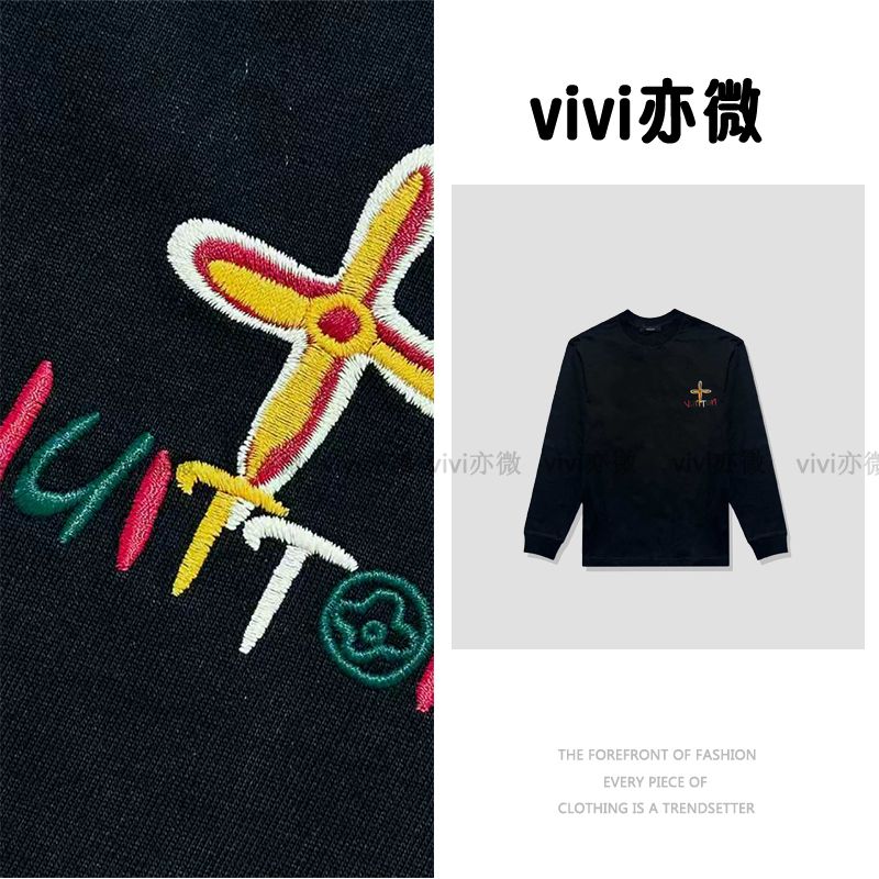 vivi亦微  |-重工牙刷刺绣长袖-DT0695