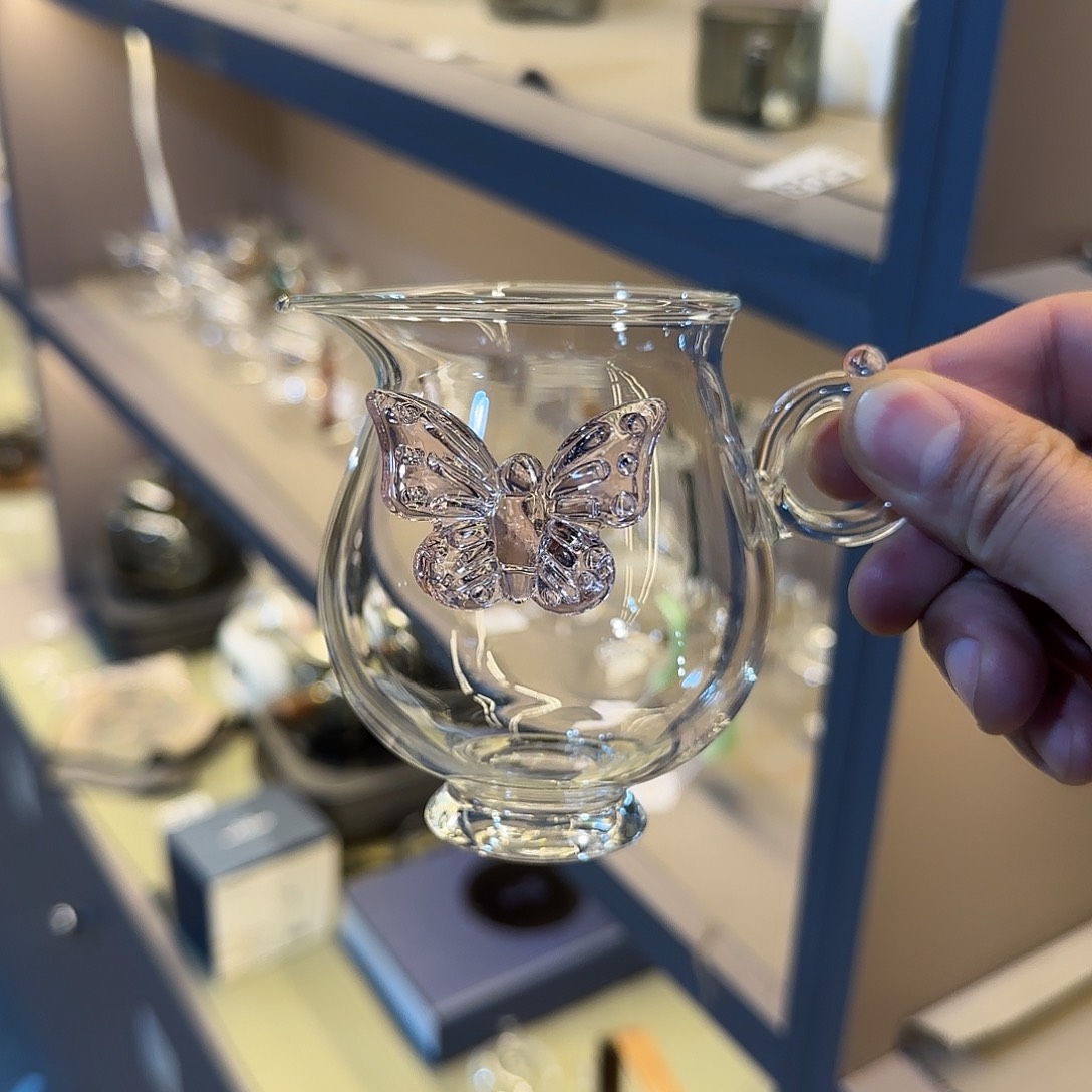 174号高硼硅粉色公道杯