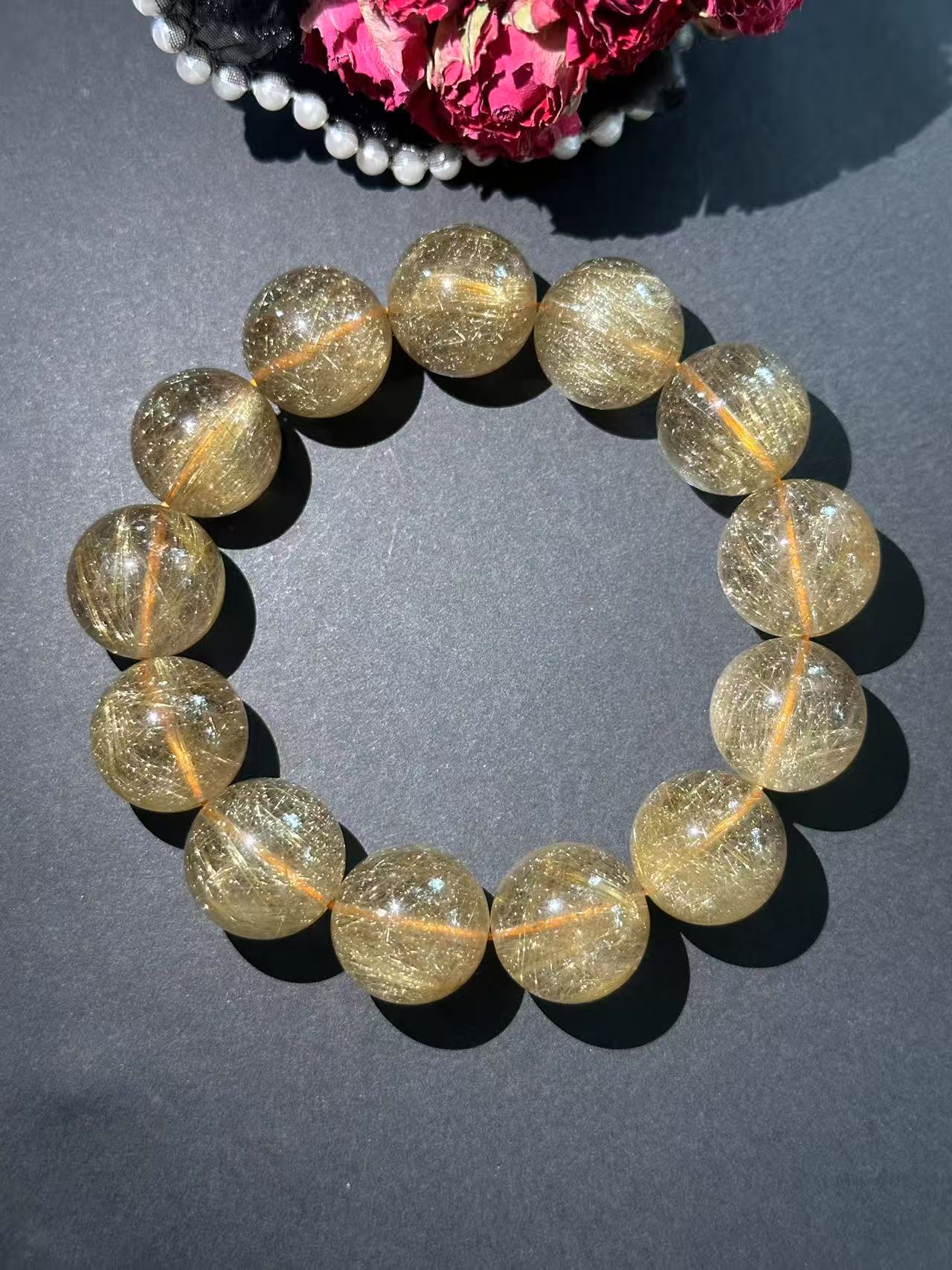 金发晶顺发晶体天然直播间挑选