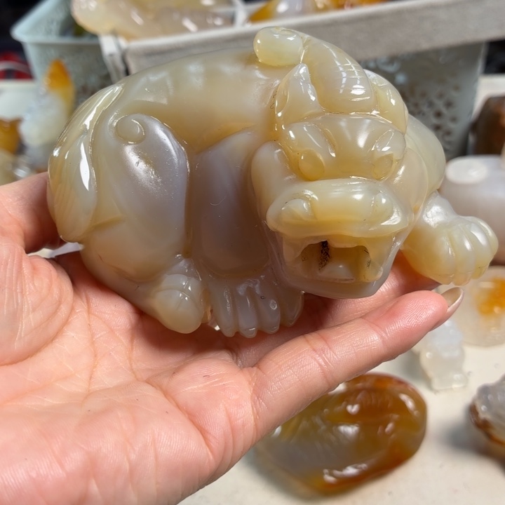 用***3玛瑙/玉髓未镶嵌吊坠(不含链)