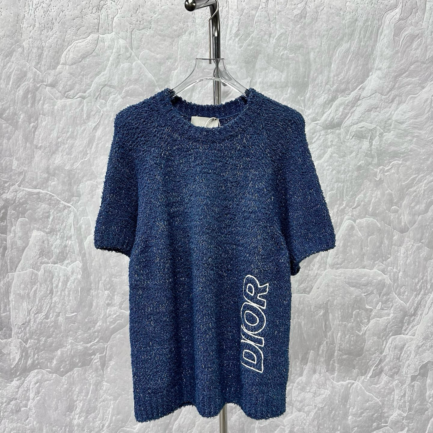 未使用 DIOR/迪奥 刺绣logo针织短袖 XL码 J01756