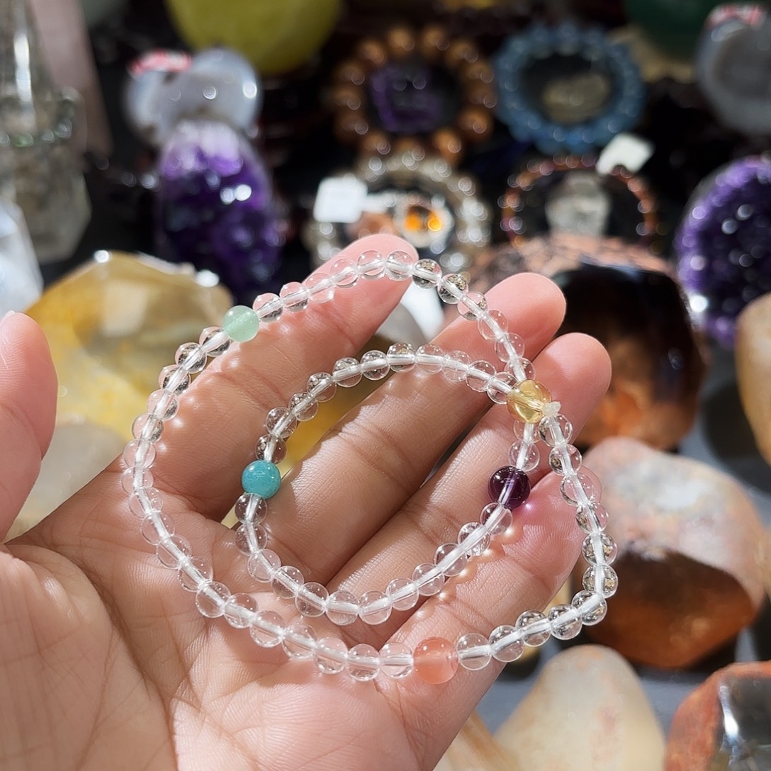 水晶未镶嵌手链天然