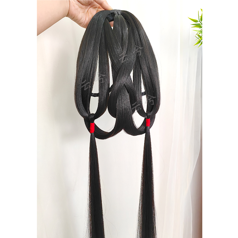 古风汉服一体式懒人发髻后压发包仙女盘发魏晋风战国袍假发造型