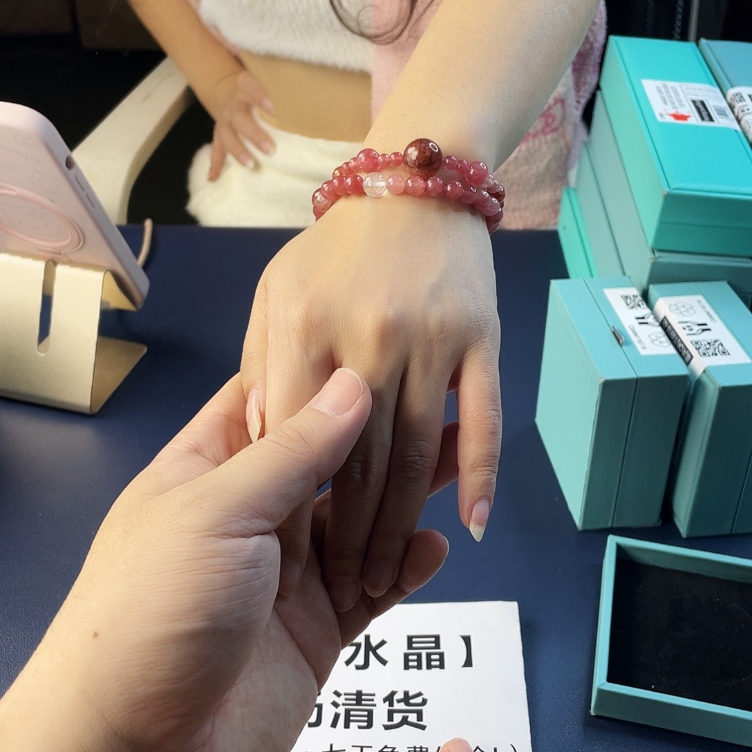 水晶银S925镶嵌手链