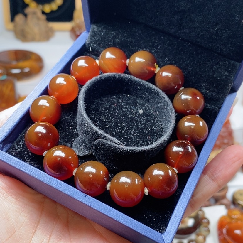 【闪购商品】手串琥珀未镶嵌x****6血蜜蜡手串