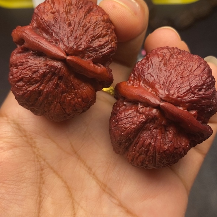 吊坠文玩核桃43尺鱼子金蟾