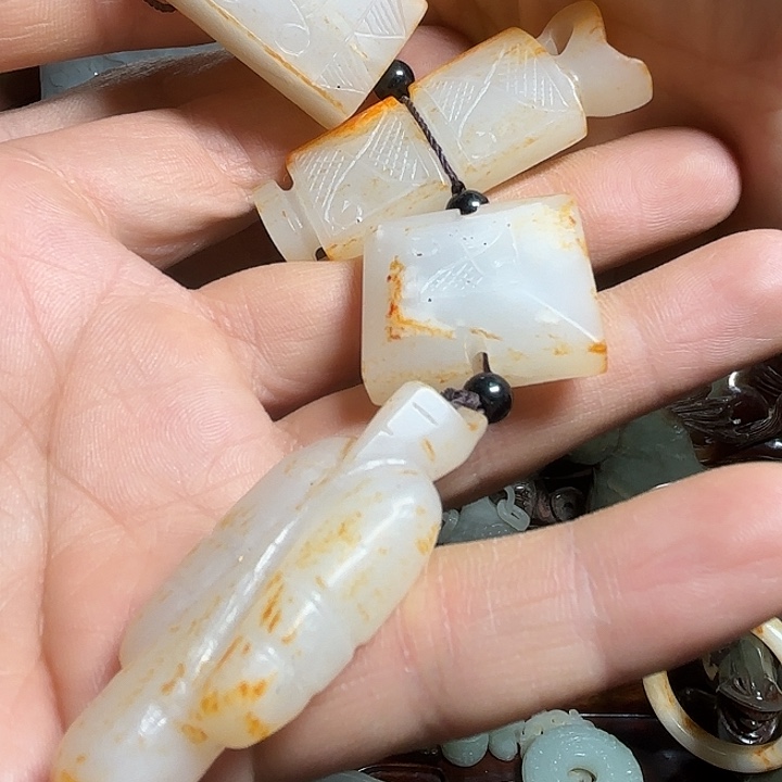 程***肃和田玉未镶嵌挂件