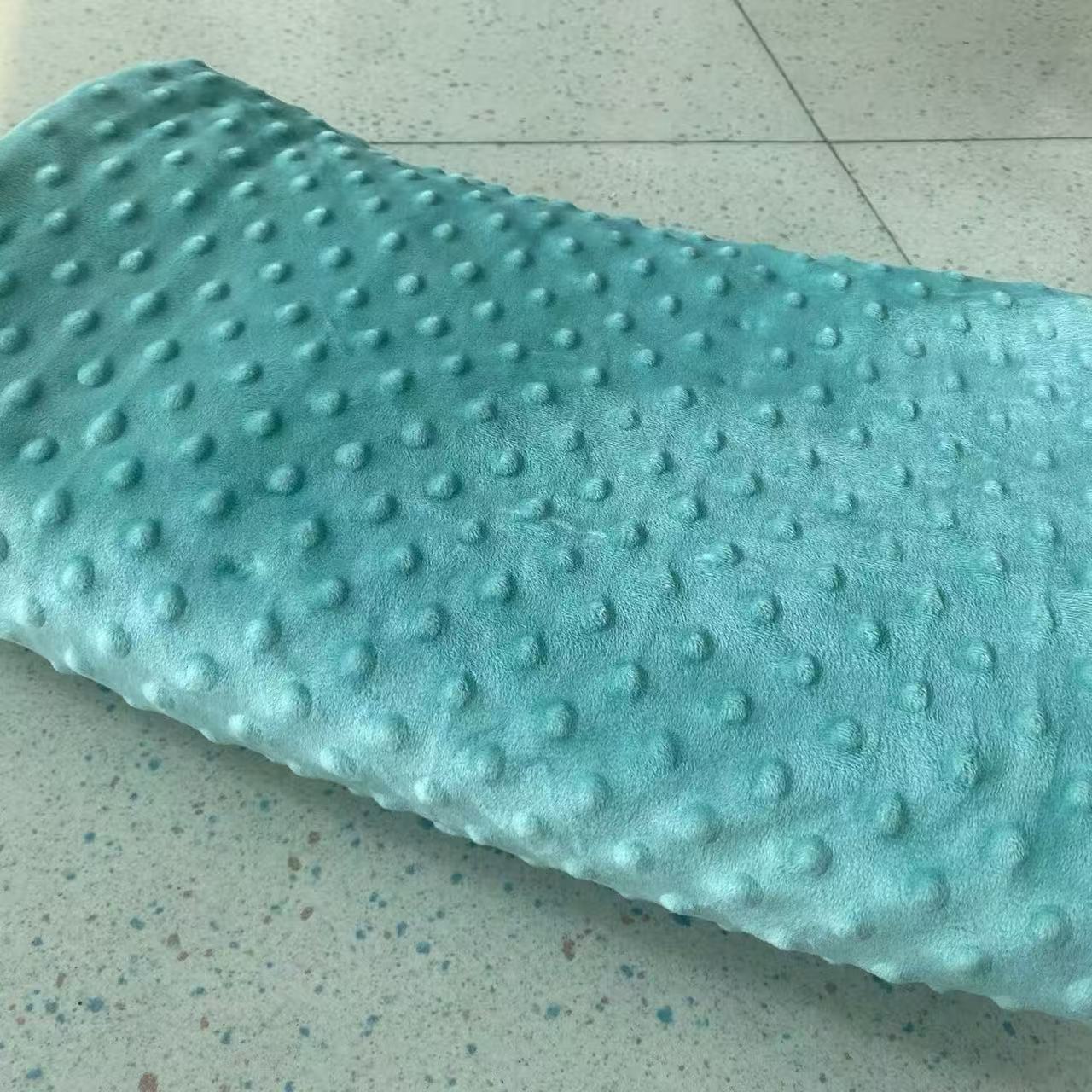 直播间下单瑕疵大块豆豆绒布料