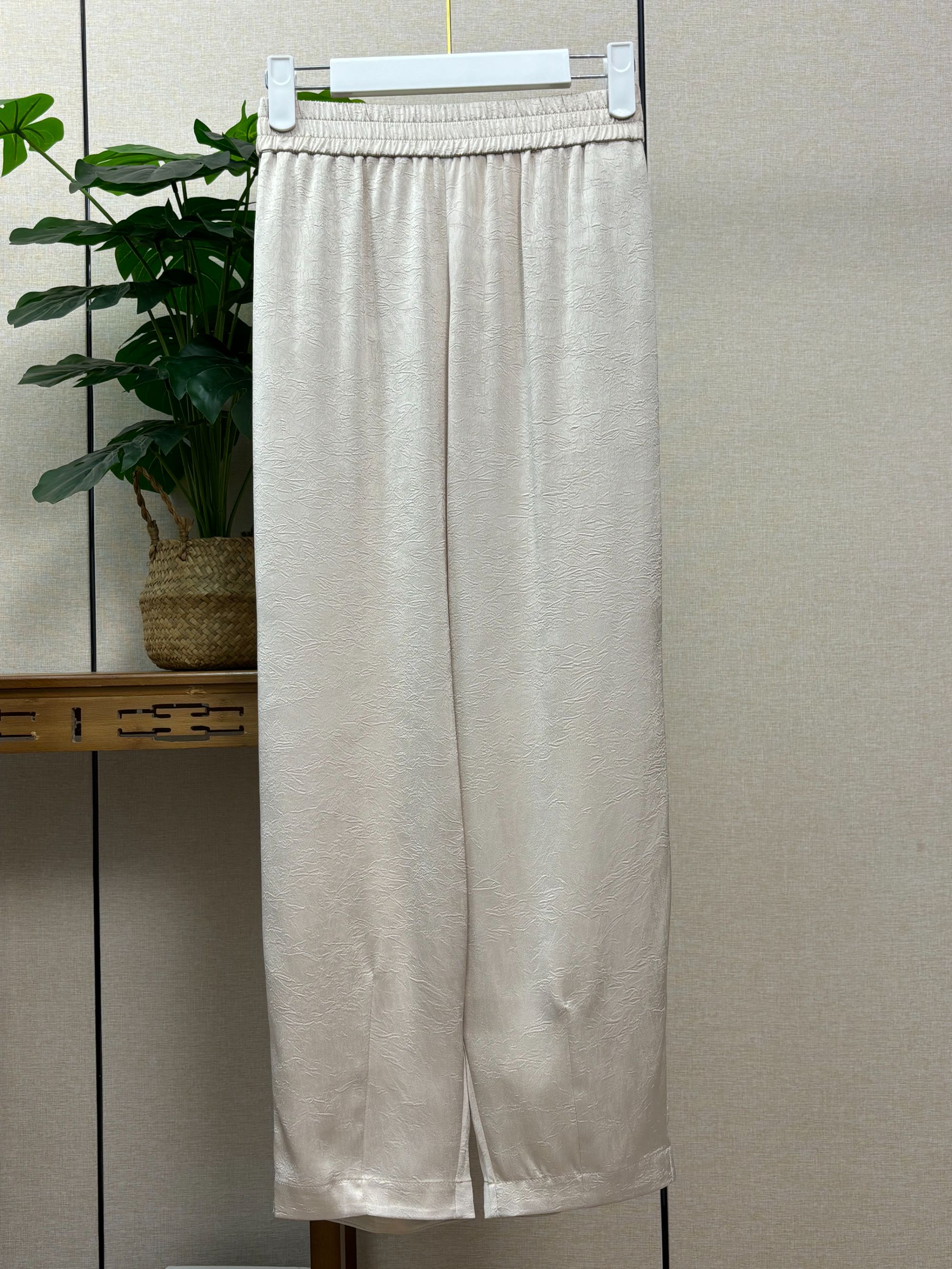 【莨影】新中式百搭气质哈伦直筒裤显瘦九分裤女313