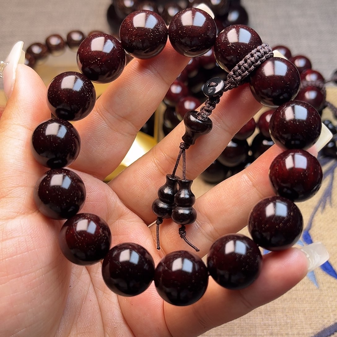 檀香紫檀（小叶紫檀）1.5 15颗小满星