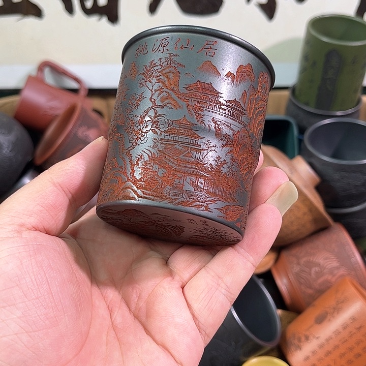 茶杯紫砂全手工紫砂主人杯