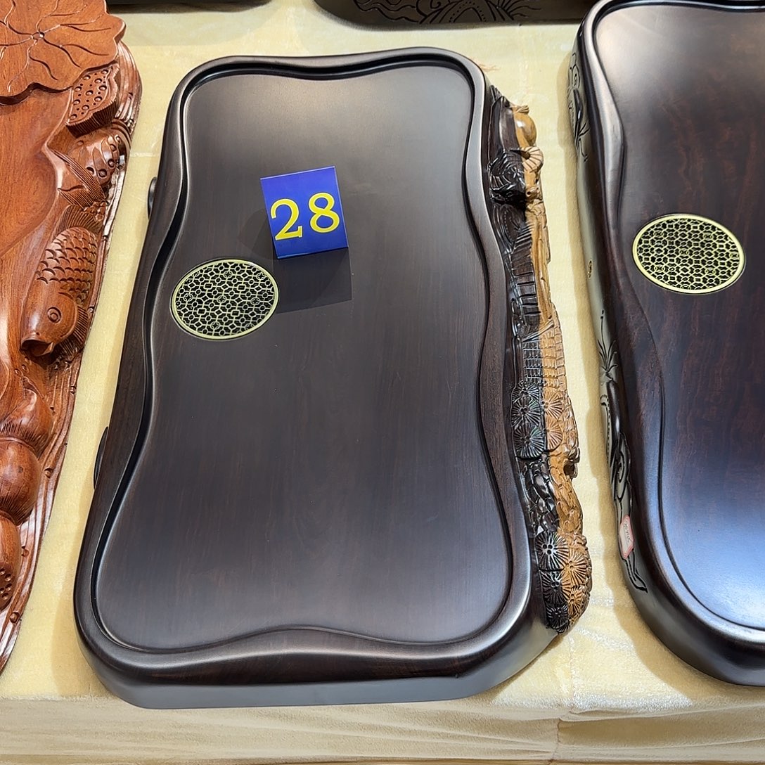 世***人黑檀木实木茶盘72/40