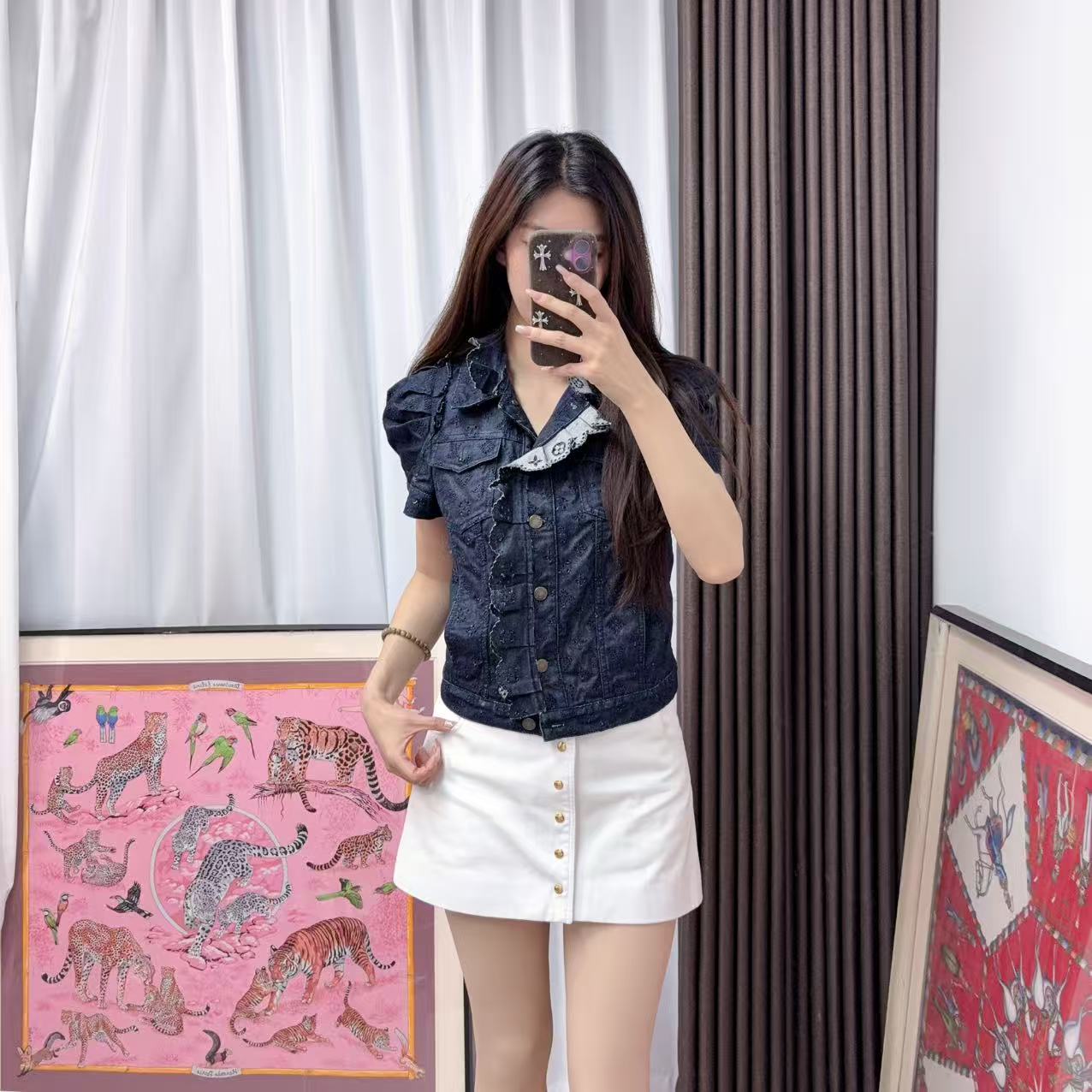 95新 LouisVuitton/路易威登 麦殿/牛仔短袖36/251012WGY6F06