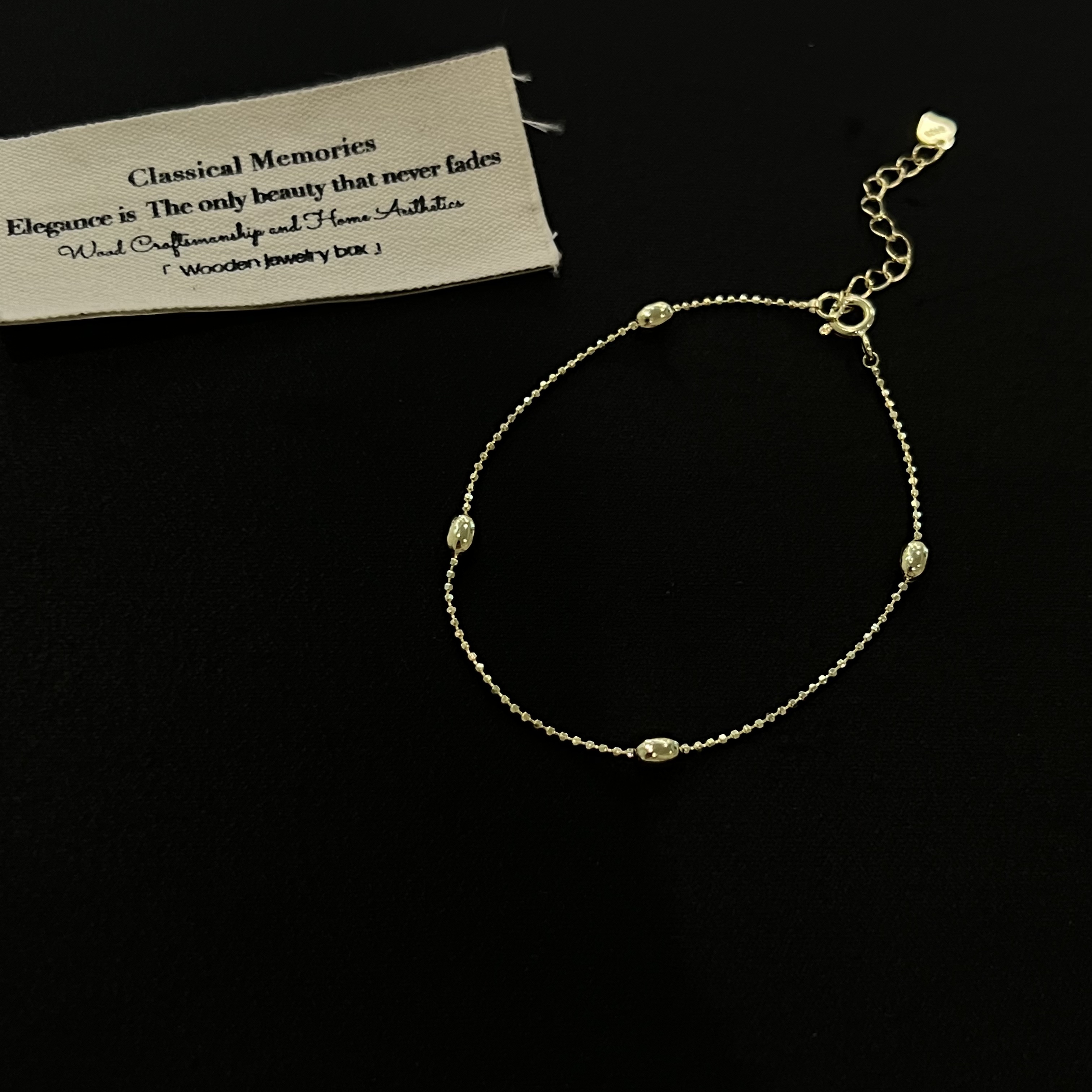 铜合金仿珍珠手链 福利款时尚百搭淑女切花小珠手链