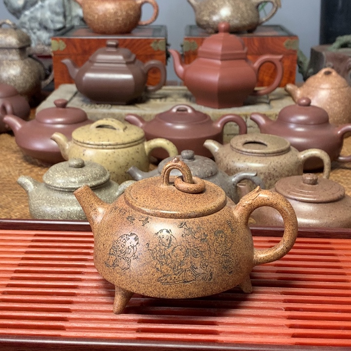 茶壶紫砂高温段三足