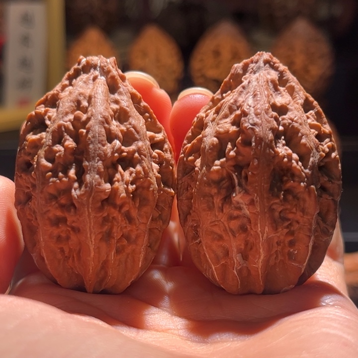 吊坠文玩核桃锁龙塔27七彩