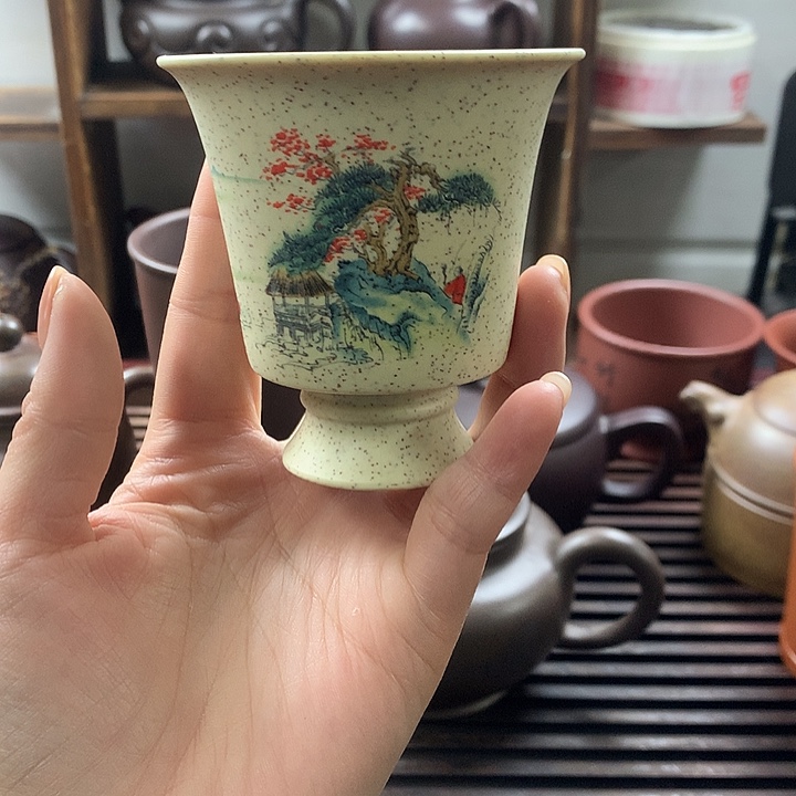 茶壶紫砂白玉段120cc