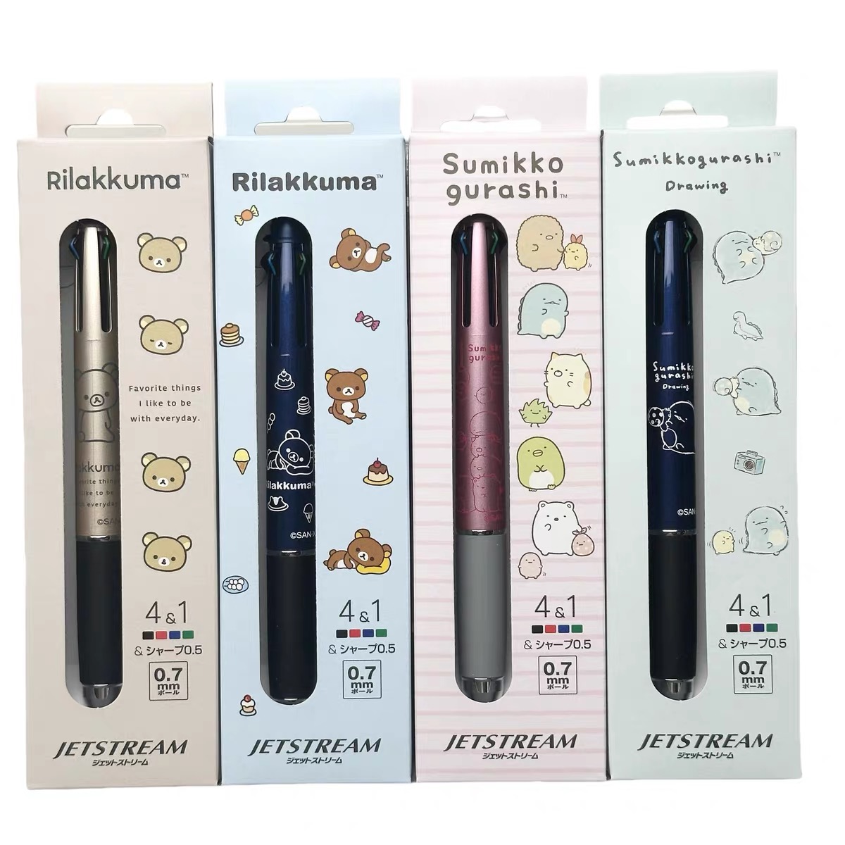 093【单支】轻松熊角落生物联名款金属4+1多功能模块笔