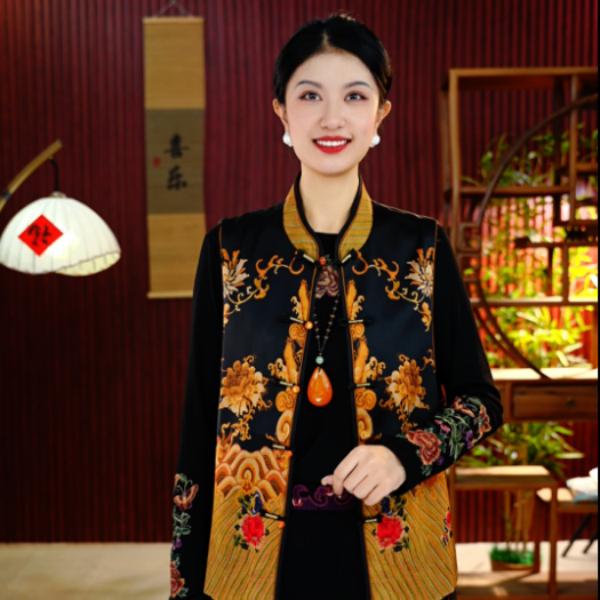 [观雾]观江南婷婷高定新中式双面双穿四季马甲GJN0890341