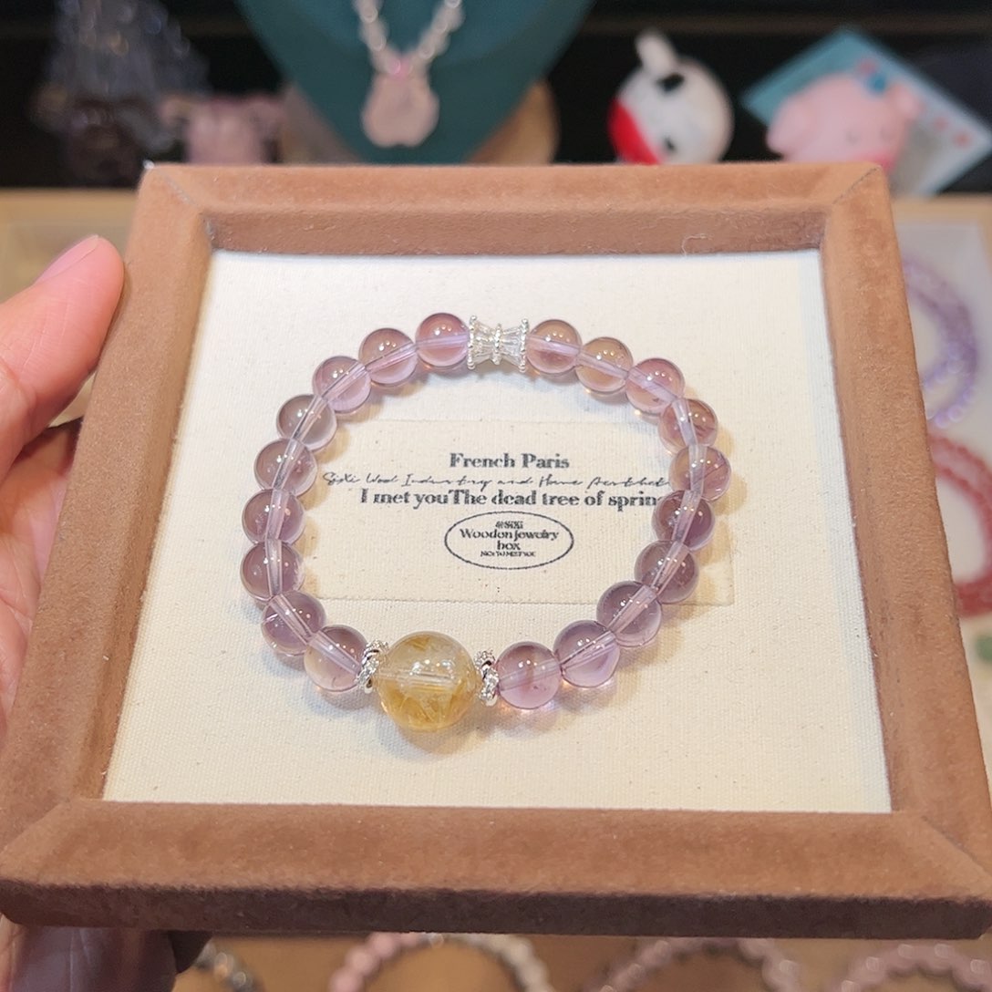 水晶手链未镶嵌紫