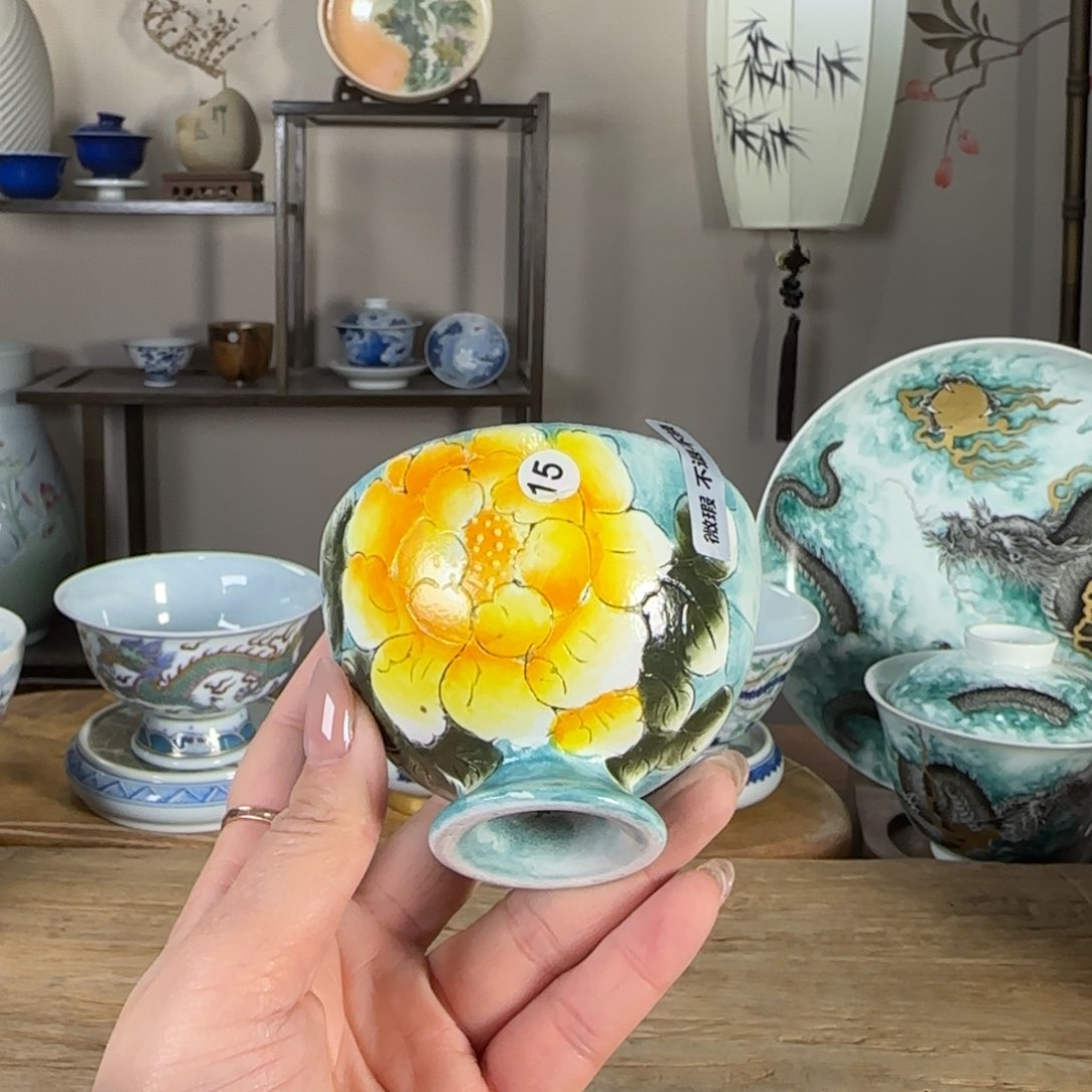 杯景德镇陶瓷柴烧多人