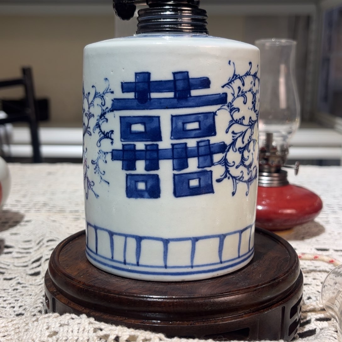 摆件景德镇陶瓷香薰灯