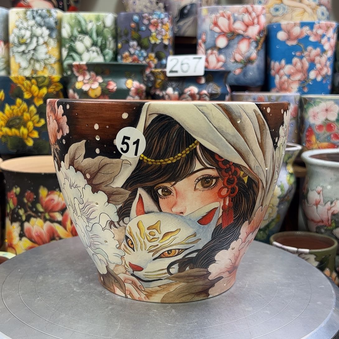 景德镇陶瓷花盆景德镇陶瓷花盆