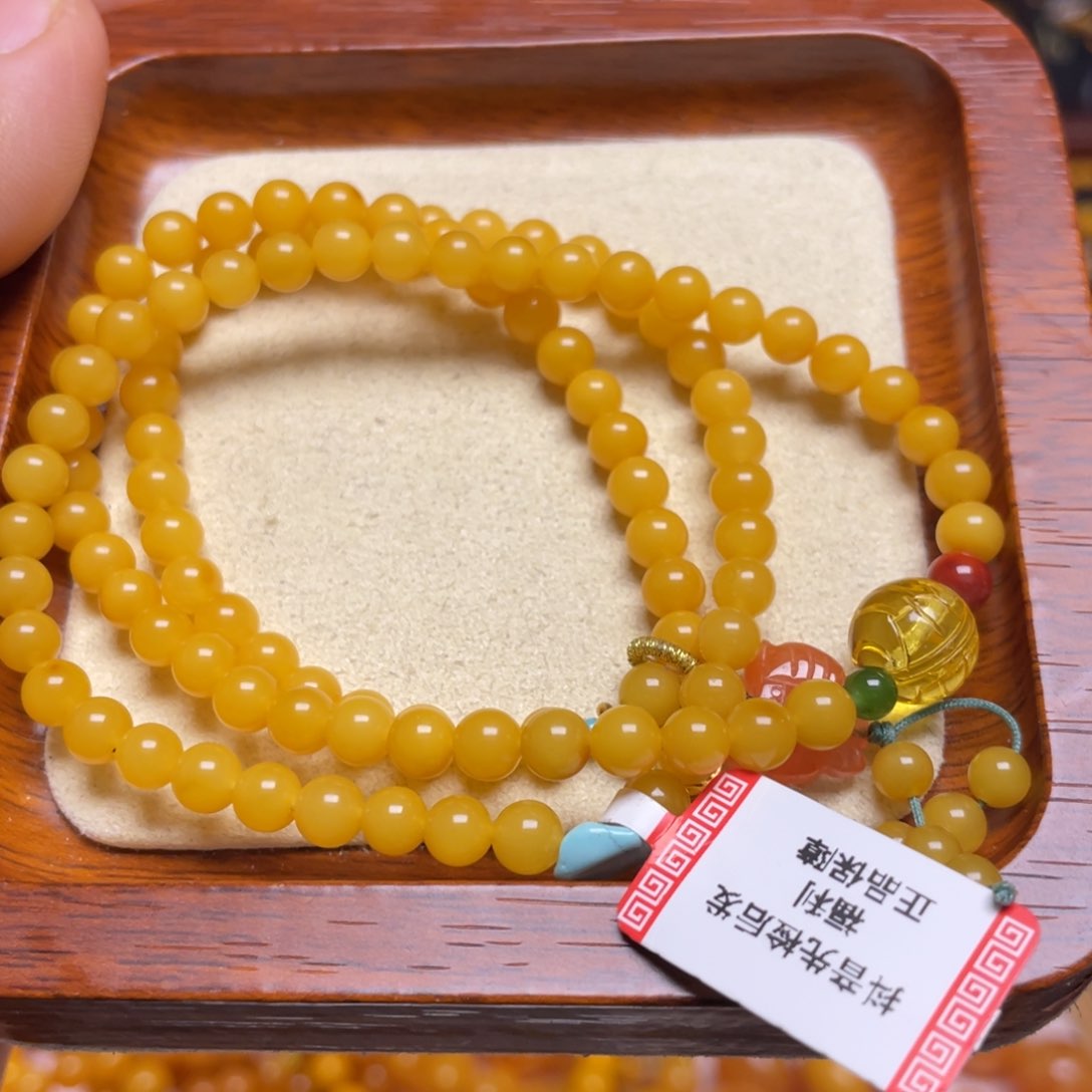 蜜蜡手链未镶嵌手串