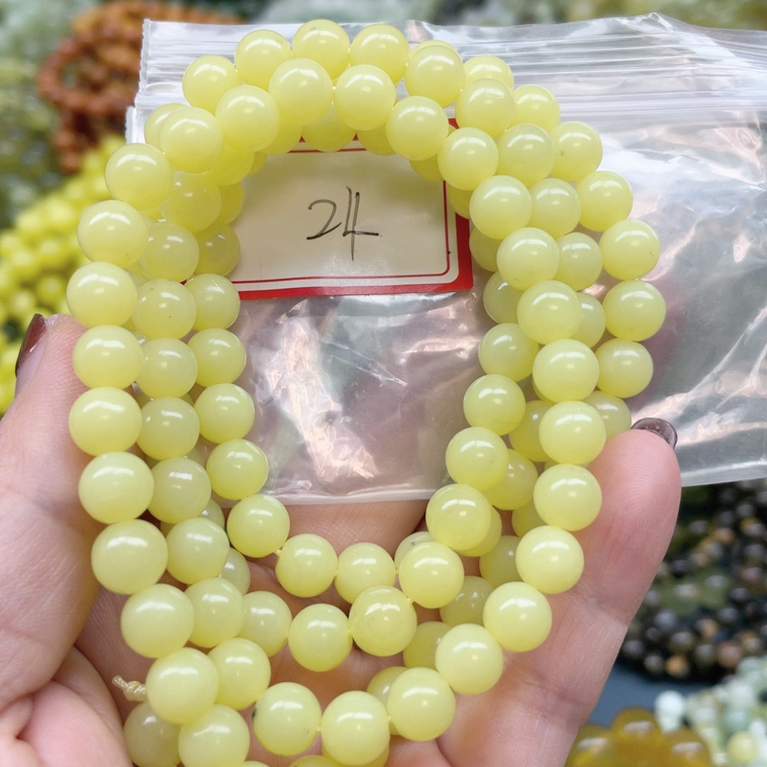 未镶嵌蛇纹石玉手串