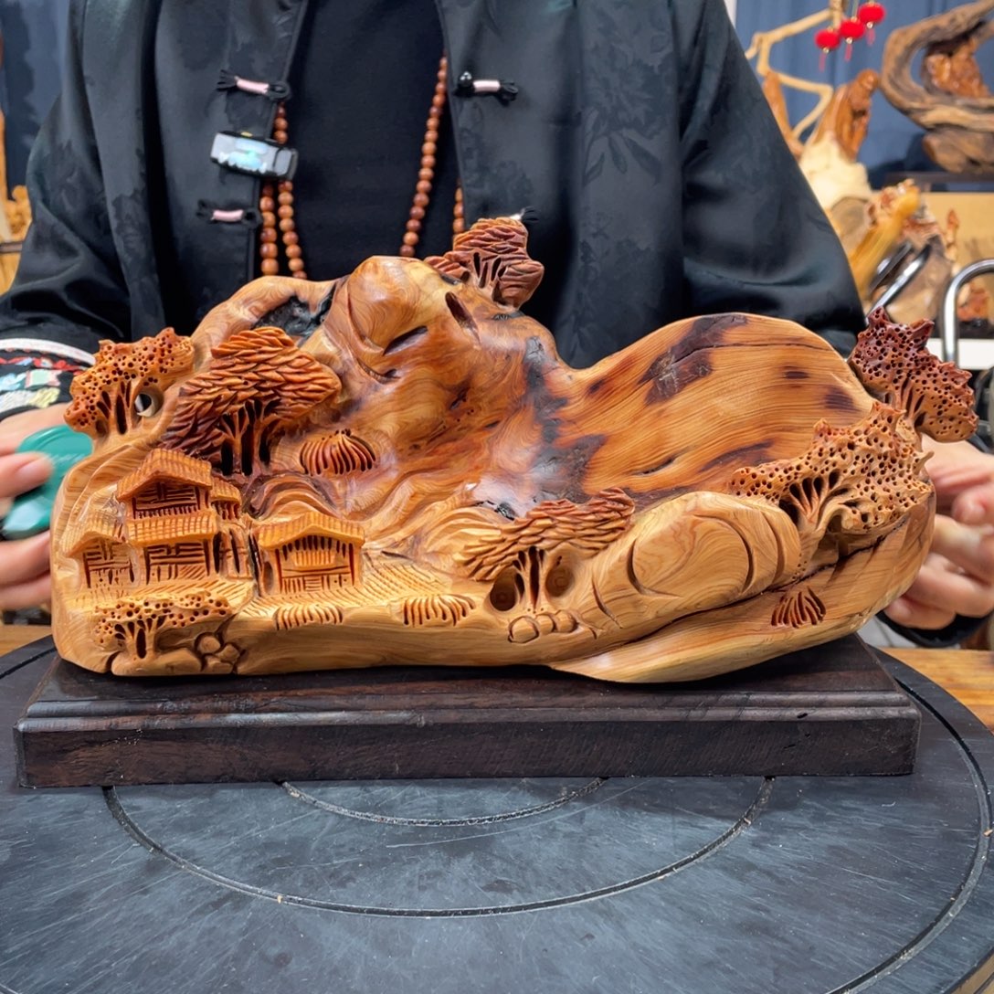 柏木（崖柏）山水倒流香送两盒香