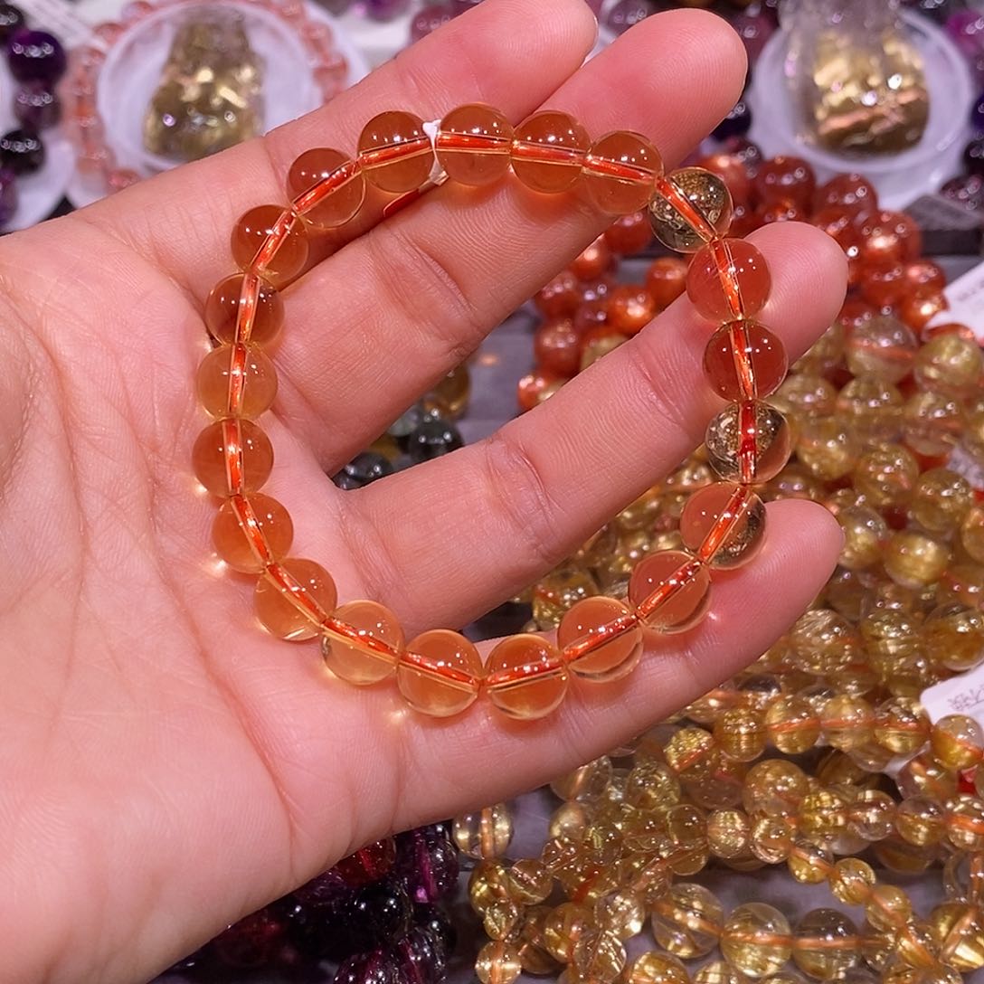 未镶嵌手链水晶黄水晶9