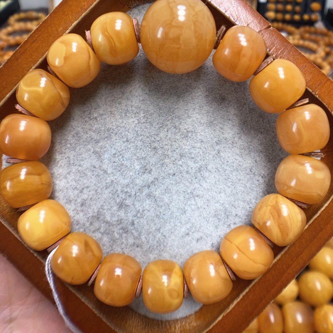 蜜蜡手串未镶嵌蜜蜡