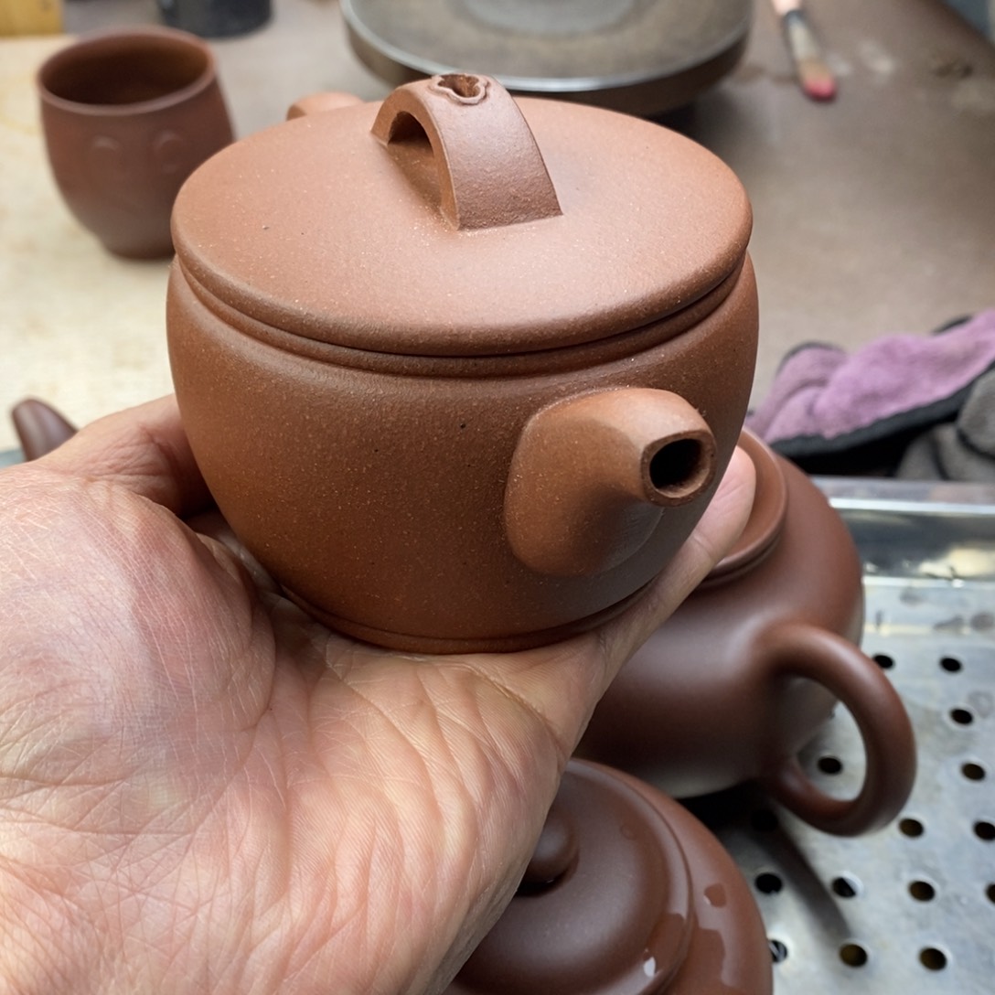 紫砂茶壶汉瓦容量200毫升左右