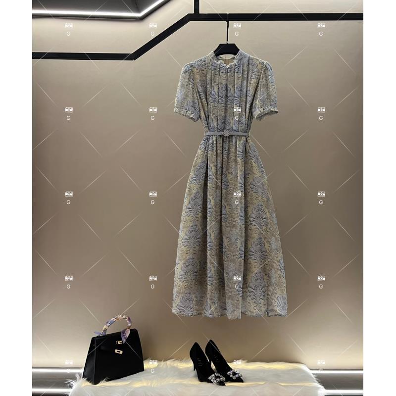 【玲】春夏设计师夏季显瘦优雅时尚气质轻奢连衣裙 GS-57202
