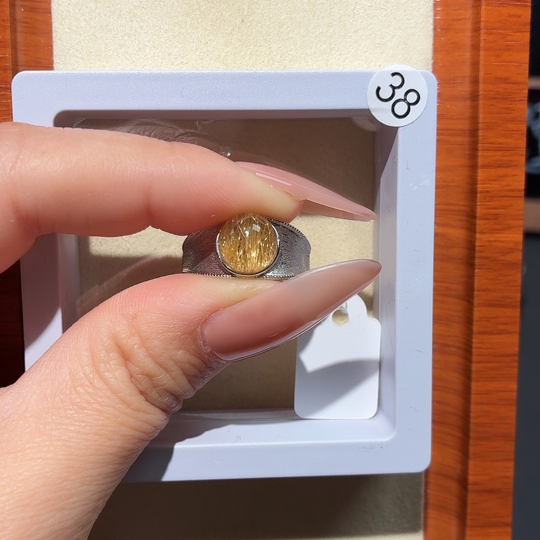 @***我水晶银S925镶嵌戒指