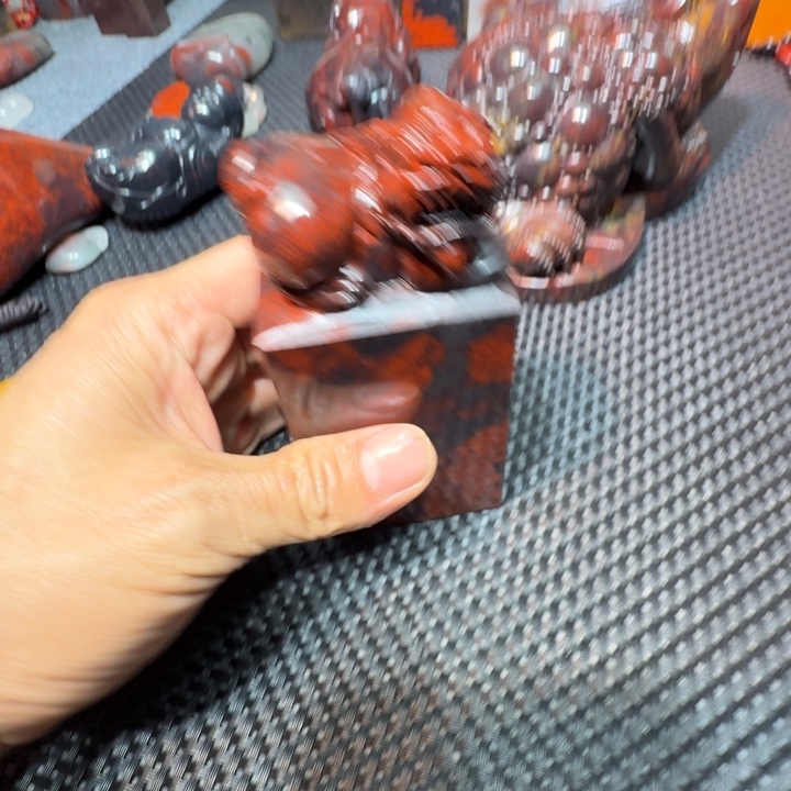 S***m石材桂林鸡血玉印章