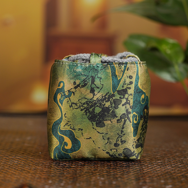 【景德镇陶瓷研究院】山水图绿杯袋yd1