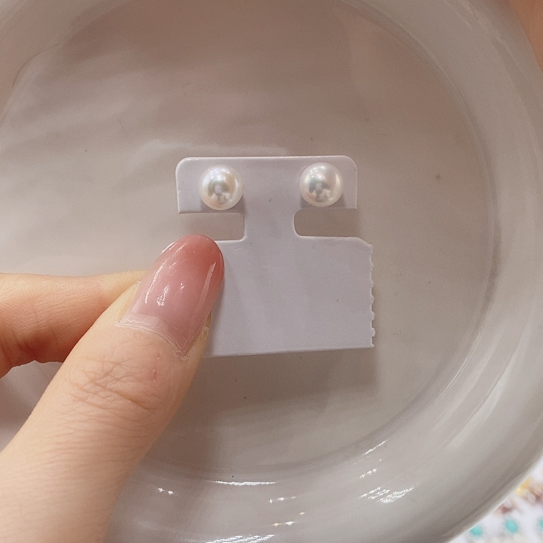 耳饰淡水珍珠银S925镶嵌