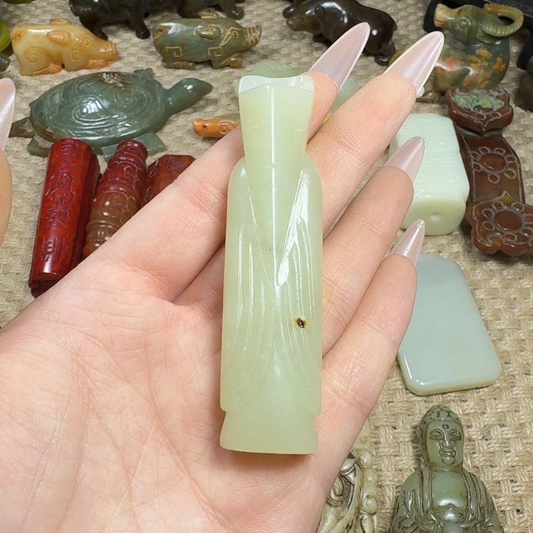 白玉菩提吊坠挂件