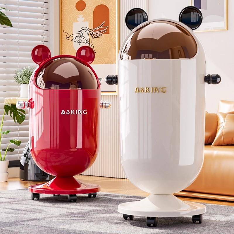 垃圾桶家用2025新款网红垃圾桶客厅卧室不漏垃圾袋双桶设计可拆卸