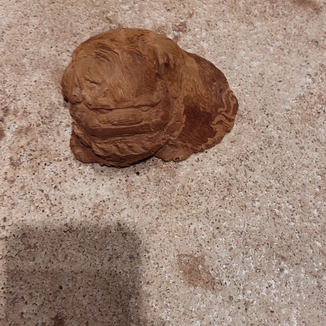 茗***田荔枝木随形木材一个