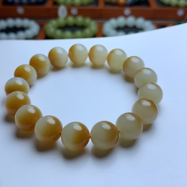 和田玉手串未镶嵌