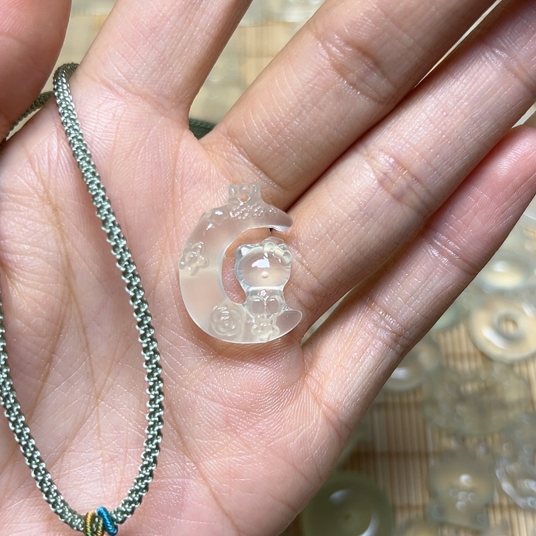 蛇纹石玉颈饰未镶嵌K**K