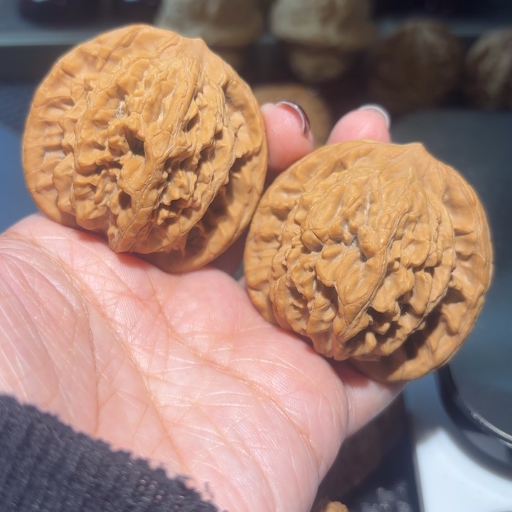 把件文玩核桃47粗筋虎头