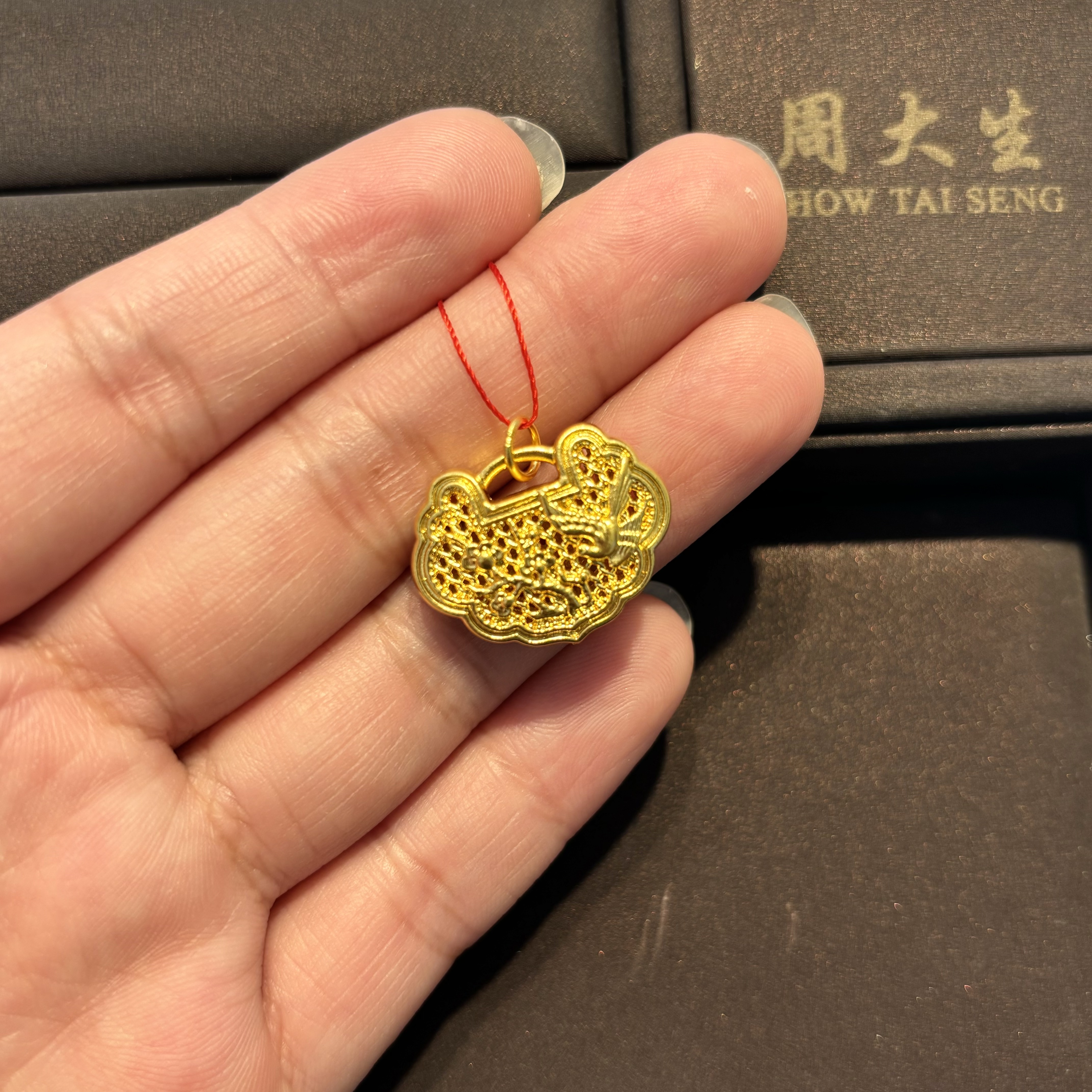 Chow Tai Seng/周大生周大生足金喜上眉梢锁