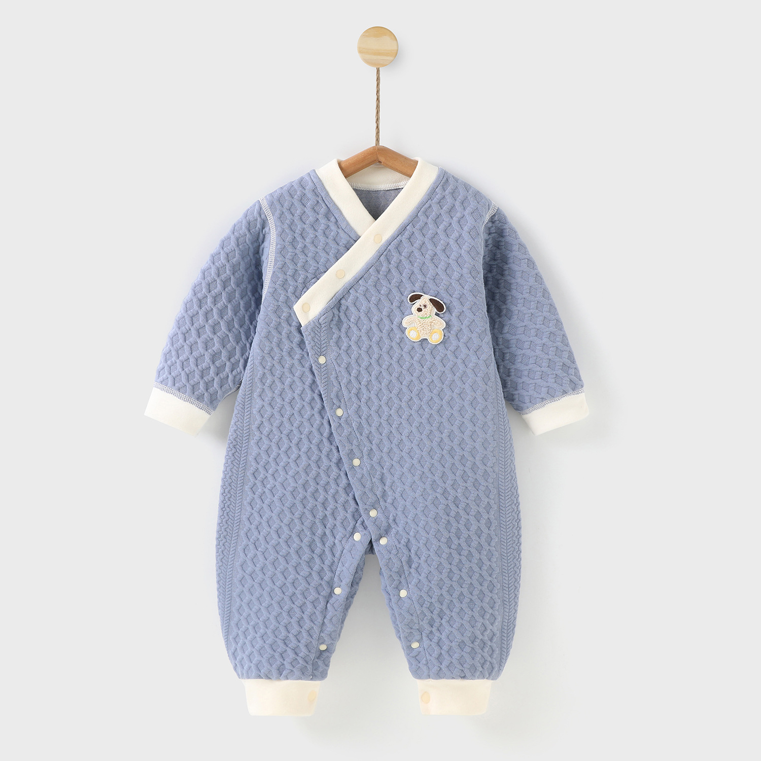 婴儿连衣春秋冬装保暖冬季夹棉秋季新生儿衣服早春宝宝加厚衣服