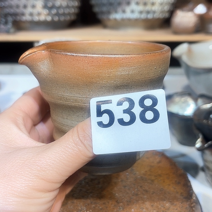 杯高温柴烧陶泥公杯