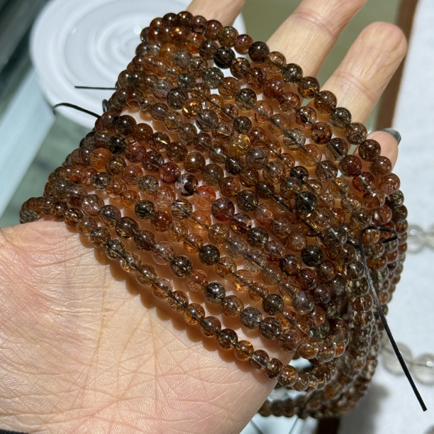 天然黑金超多圈水晶男女款多样式发货