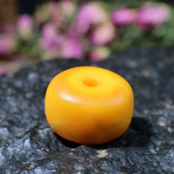 【九尺藏传】饼子墩子文玩配饰配珠古董老蜜蜡平安扣吊坠西亚天然